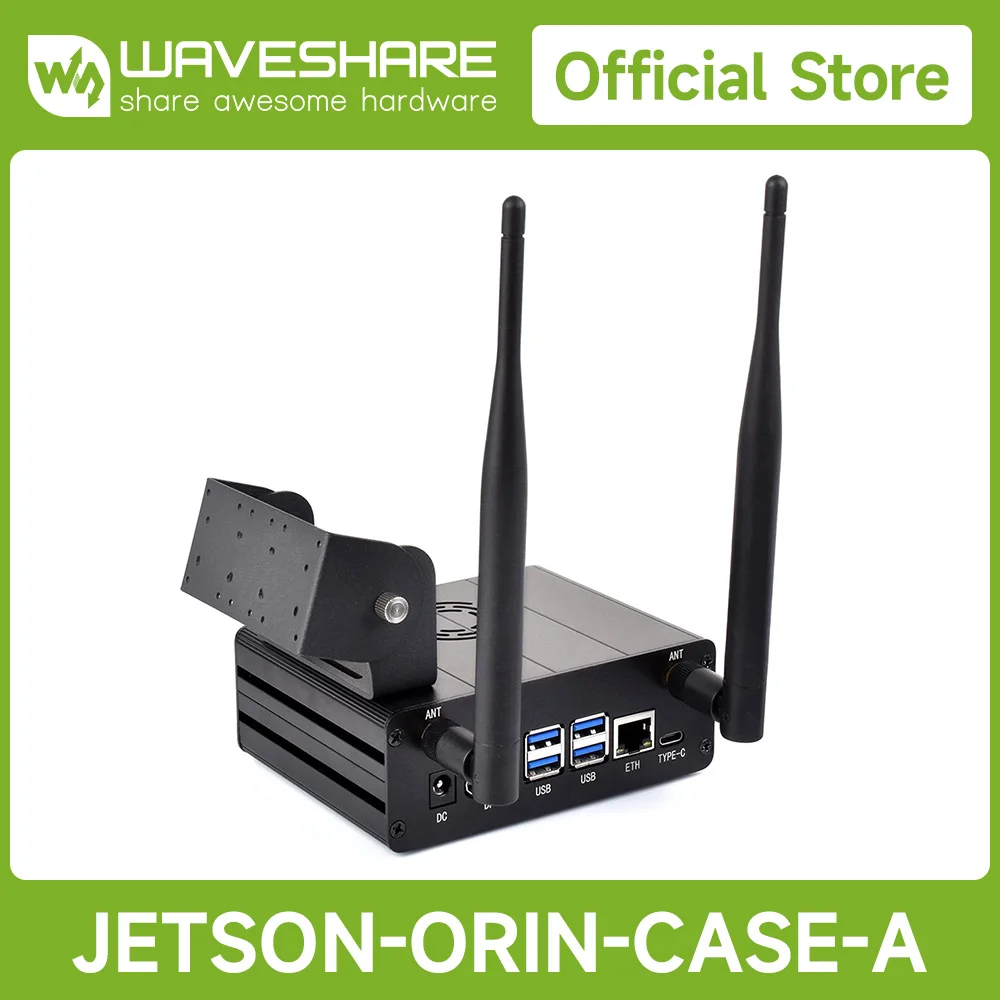 

Waveshare Jetson Orin Case , With Camera Holder, Mini-Computer Case Suitable For Jetson Orin Nano And Jetson Orin NX Kits