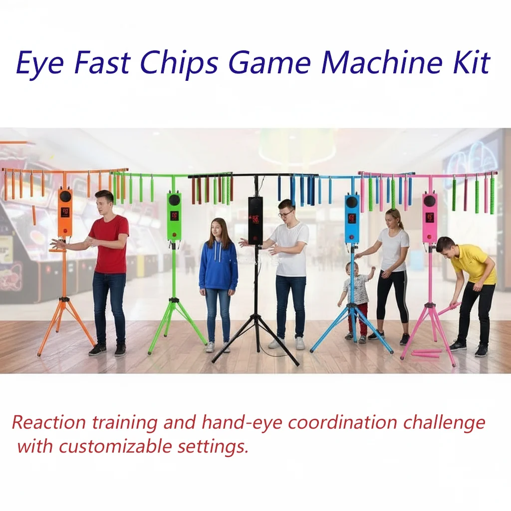 Fast Reaction Game Machine Kit with Tripod – Reaction Training Eye & Hand Speed Challenge, Simple Building Kit