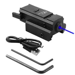 Glock Blue Laser Sight Green Red Dot Sight with USB Charging and fit for 20mm Rail Mount Laser Sight
