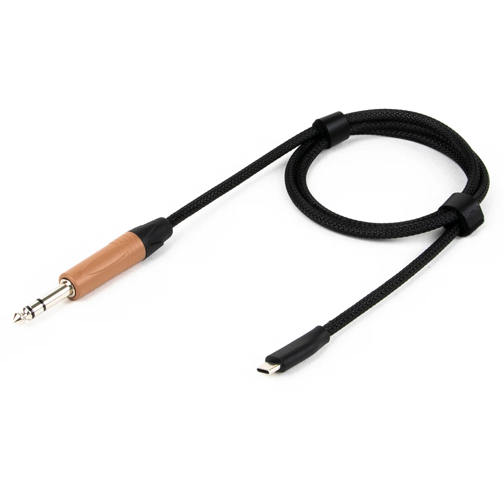 USB Type C to 6.35/6.5mm 1/4 inch TRS Male Audio Cable Adapter Stereo Cord Compatible with Amplifier,Mixer,Home Theater,Speaker
