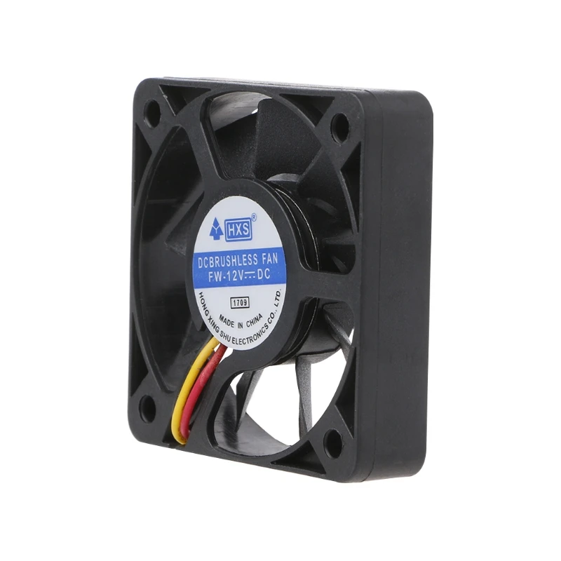 50mm Silent Cooling Fan for DC 12V 3Pin 5010 for DC Brushless Quiet for 3D Printer PC Computer for Case Fan