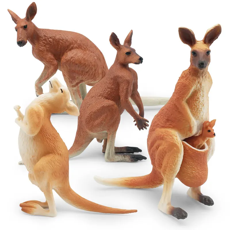 

Simluated Kangaroo Figure PVC Model Australian Kangaroo Figureine Toys Decoration Ornaments HG74