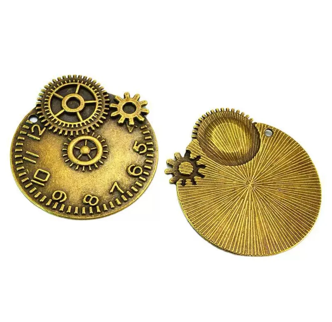 

3pcs 49x43mm Zinc alloy metal antiqued bronze plated charm T1255 for jewelry making