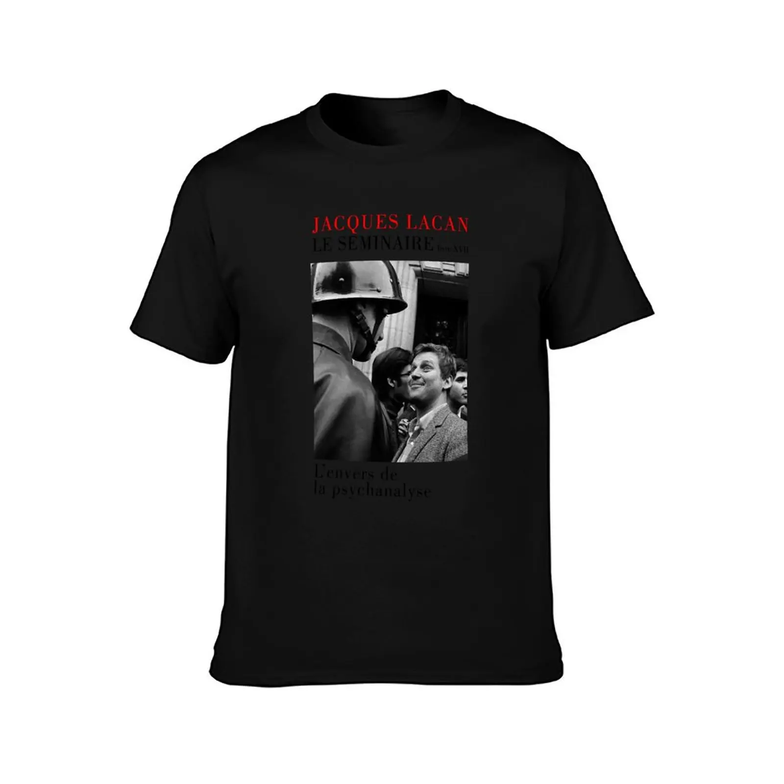 Jacques Lacan - L'envers de la psychanalyse T-Shirt Minimalist Plain Crew Neck T-Shirt