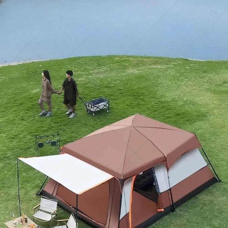 

Tent outdoor camping picnic portable camping equipment thickened picnic spring outing rain protection