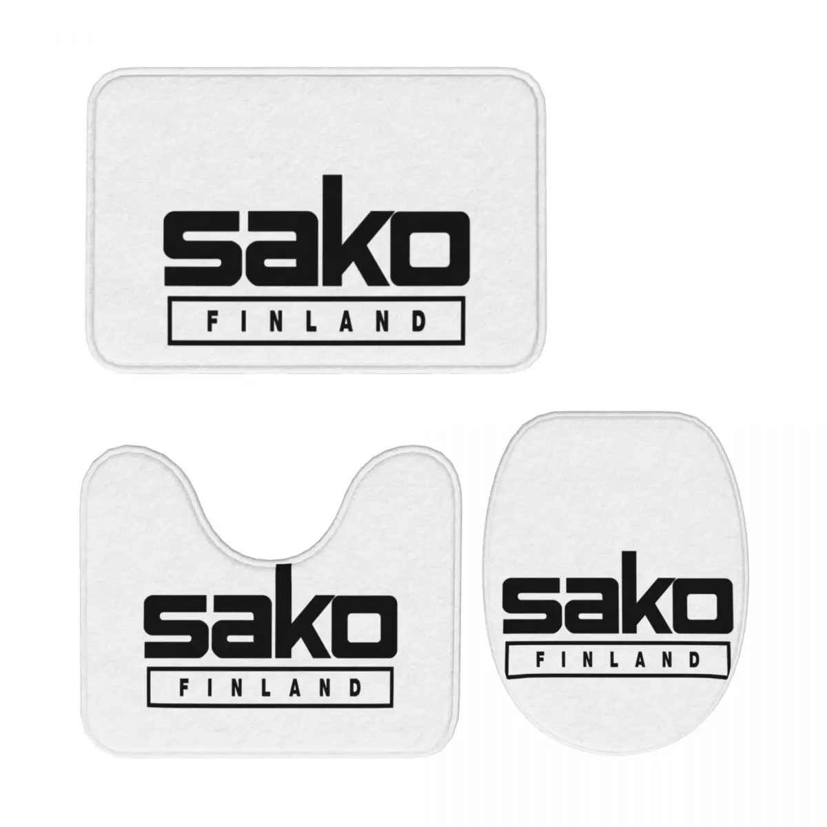 

SAKO ARMS 3-х предметный коврик для ванной комнаты, набор для ванной комнаты, крышка для унитаза, домашний декор, нескользящий ковер, напольный коврик