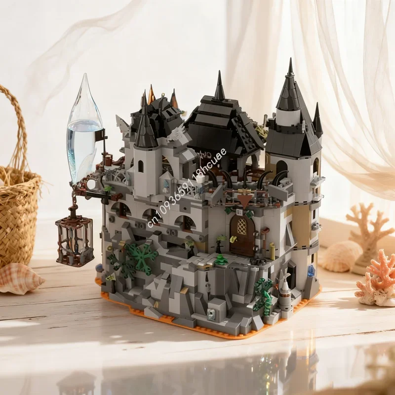 

1756 деталей MOC: Конструктор «Лавовый Бастон» — Замок. Набор для сборки. Рождественский подарок. Идея для творчества. Развивающие кирпичики для детей.