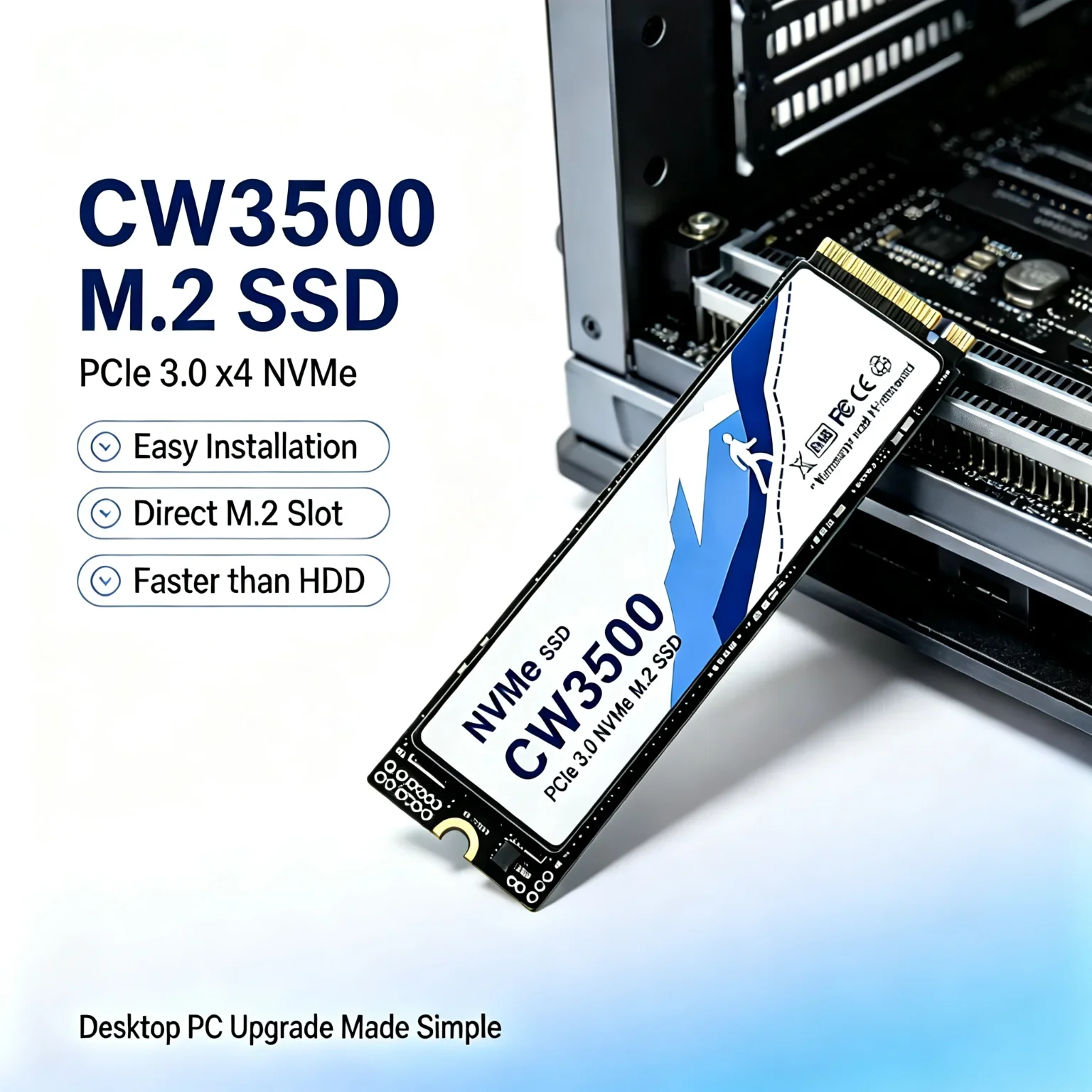 CW3500 M2 SSD 500GB 1TB 2TB 4TB SSD NVMe M.2 2280 PCIe 3.0 Hard Disk Internal Solid State Drive for Computer Laptop