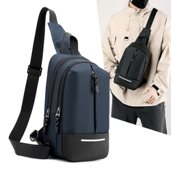 Men's Chest Bags Phone Pocket Cross Body Shoulder Fanny Pack Male High Quality Handbag Outdoor Neck Side Crossbody Gym Bags