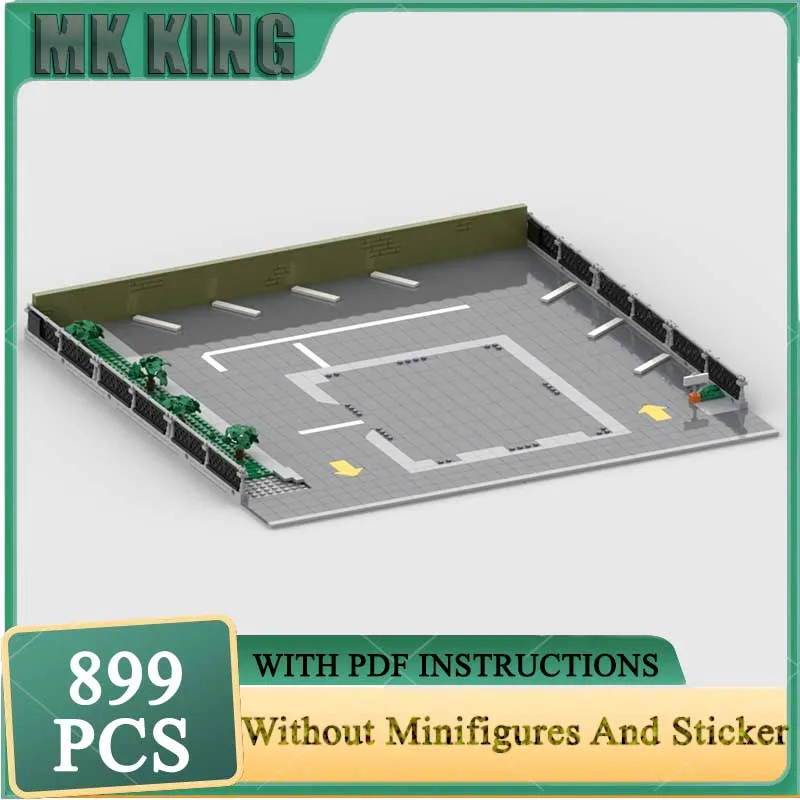 

Moc Building Bricks Modular Parking Applicable to 10352 Model Technology Block City Street View Toy DIY Assembly Christmas Gift