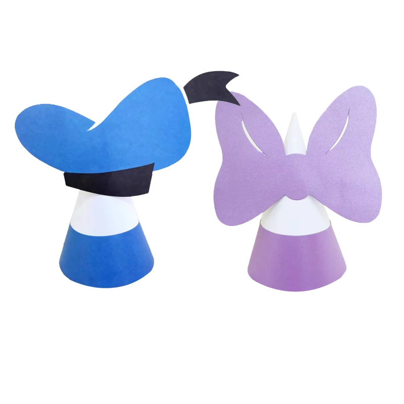 Cartoon Disney Mickey Minnie Donald Duck Birthday Hat Children Adult Party Cake Decoration Headdress Funny Cute Paper Hat