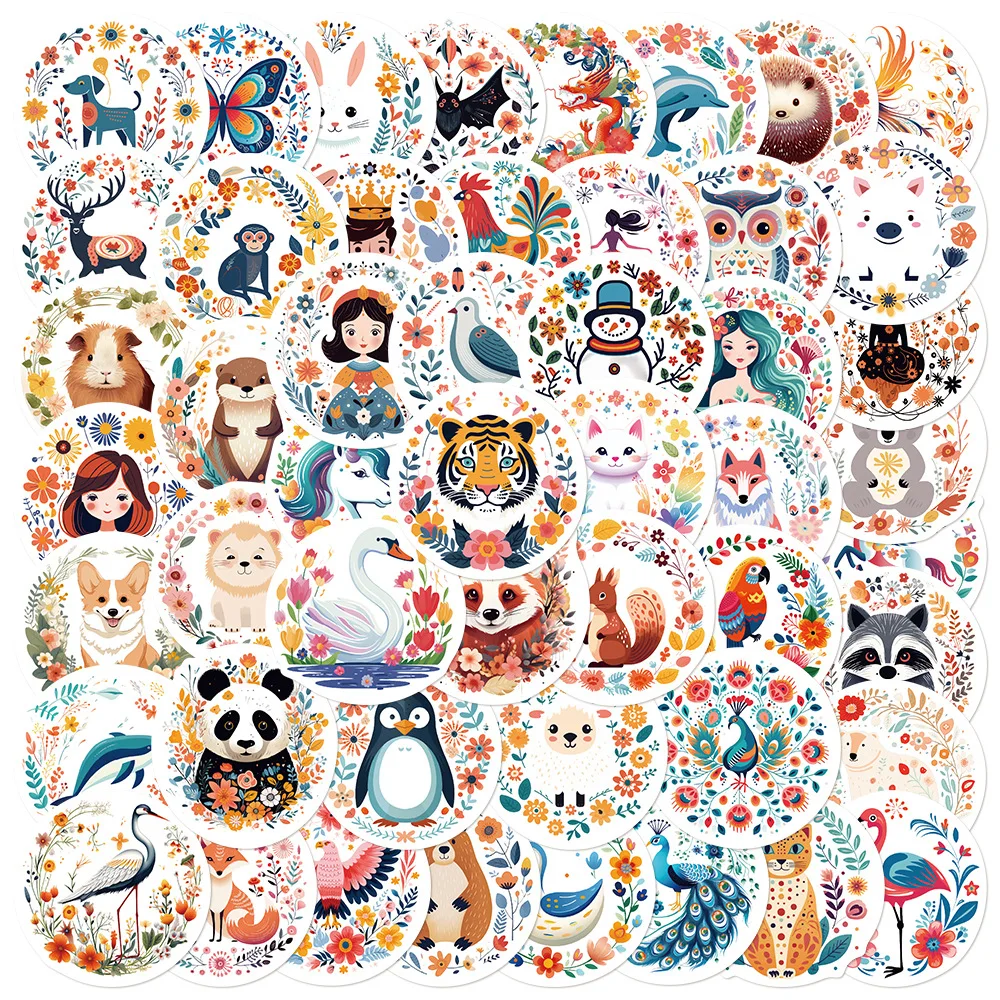 50/100PCS Cartoon Nette Aufkleber Laptop Gepäck Telefon Fall Dekoration Wasserdichte Schreibwaren Notebook Aufkleber