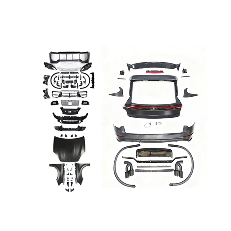 High Quality Front Lip Rear Diffuser Side Skirts Exhaust Trim Modification Kit With Clips Fit 2011-2017 8P Auto Upgrade Accessor