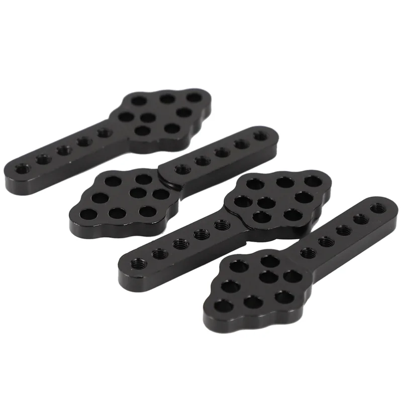 AS96-20Pcs CNC soporte de amortiguador de Metal soporte de ángulo de altura ajustable para coche trepador de control remoto Axial SCX10 90046 D90 D110, negro