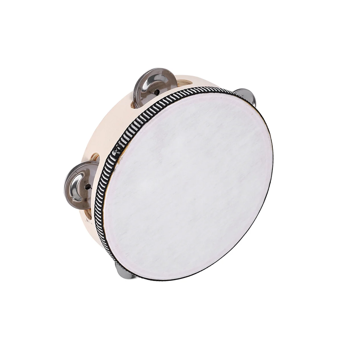 N87R 6-calowy muzyczny tamburyn Tamborine Drum Okrągły prezent perkusyjny na imprezę KTV
