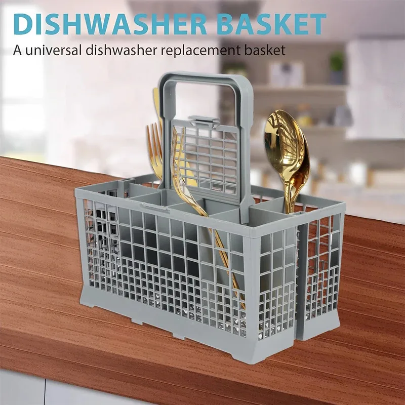 

1/2pcs Universal Dishwasher Cutlery Basket Foldable Kitchen Tableware Drying Organization for Dishwasher Replacement Accessories