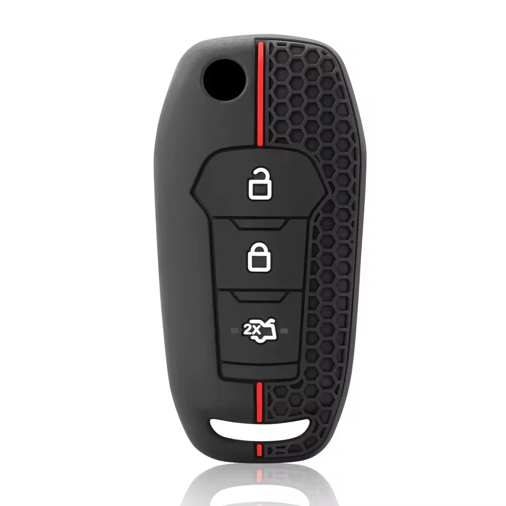 Silicone Car Remote Key Case Cover Ford Focus Kuga  Mustang Shyelby Edge Escape Tierra Explorer Mondeo Transit