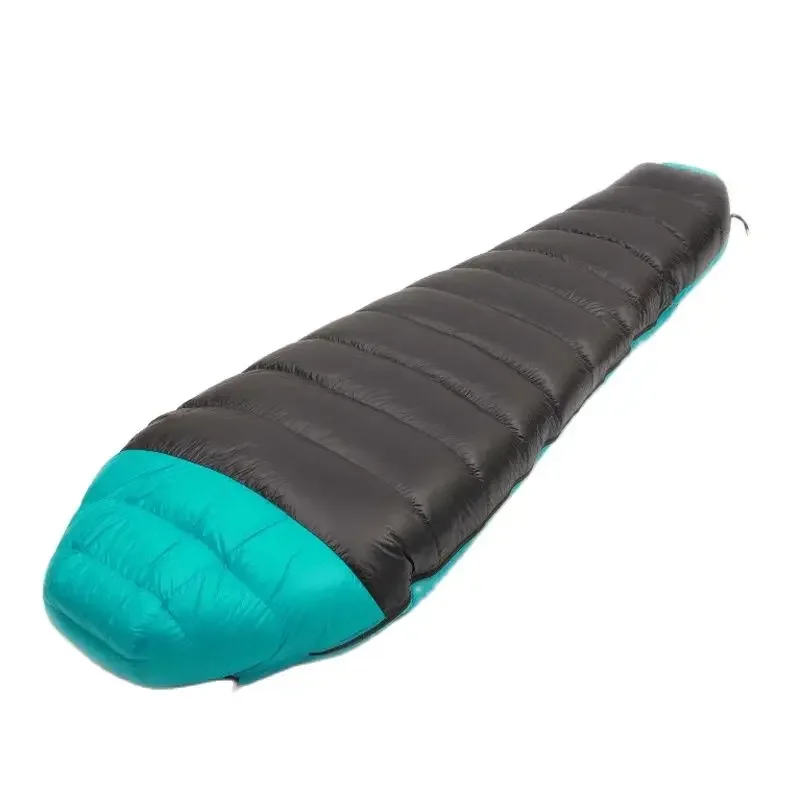 Filling 1800g/2000g White Goose Down Adult Winter Sleeping Bag Outdoor Tourist Camping Equipment