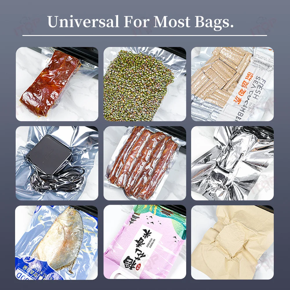 ITOP PW-YZ32 Commerciële Vacuümsealer 32 cm 24-uurs continu werk met inflatiefunctie 90KPA Vacuümverpakkingsmachine