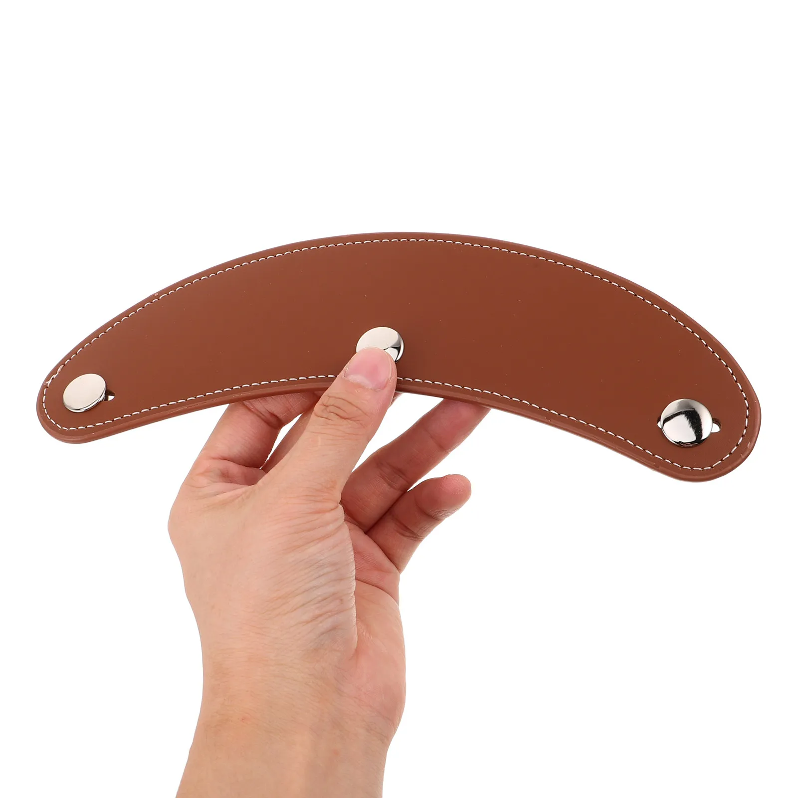 Vintage Motorcycle Sun Visor PU Three Snap Design Secure Fit Universal Half Brim Uv Protection Summer Riding