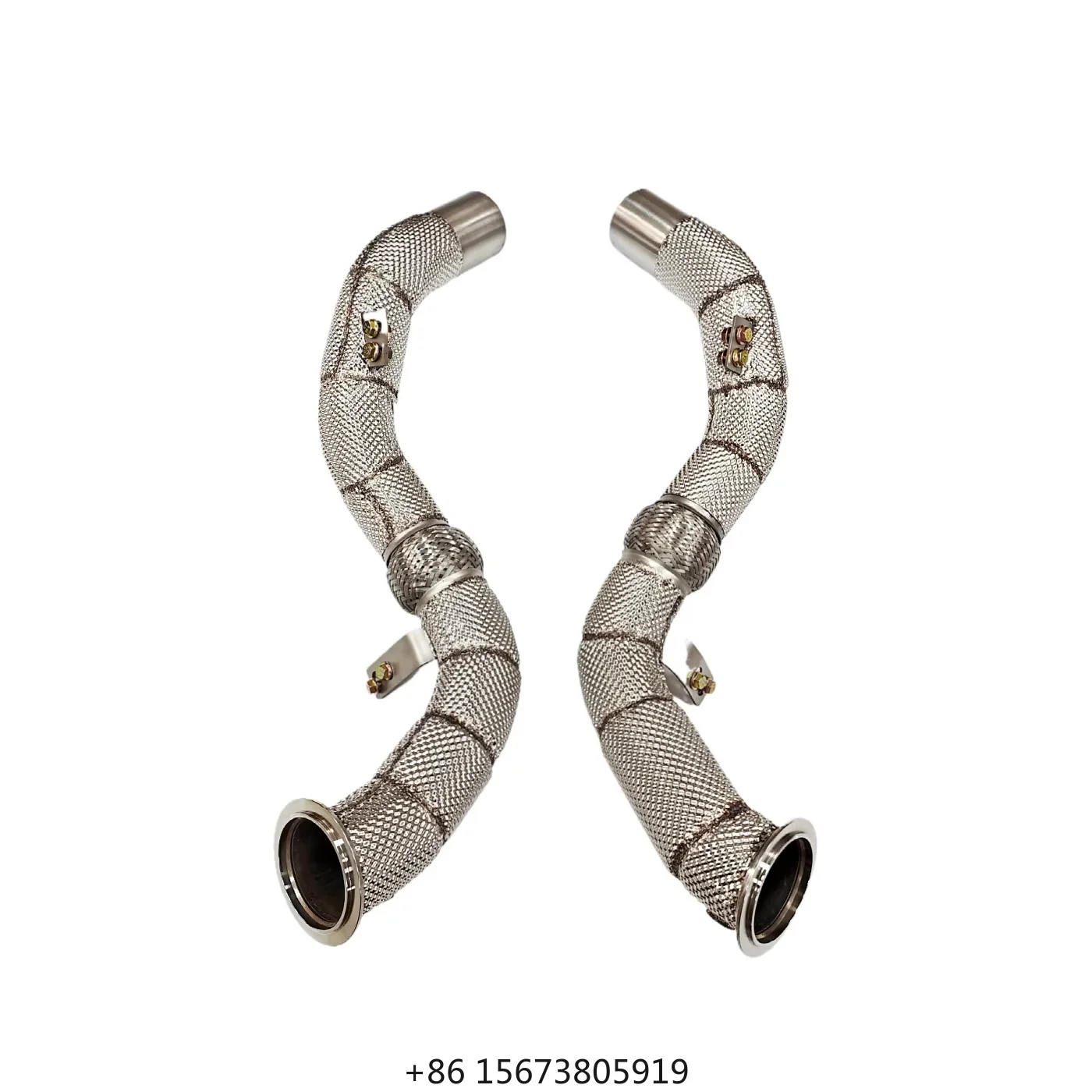 

550i 650i 750i X5 X6 N63 2012+ Heatshield Downpipe 2012+ Fit Engine N63 Heatshield Stainless Steel Improves Flow Reduces Backpre