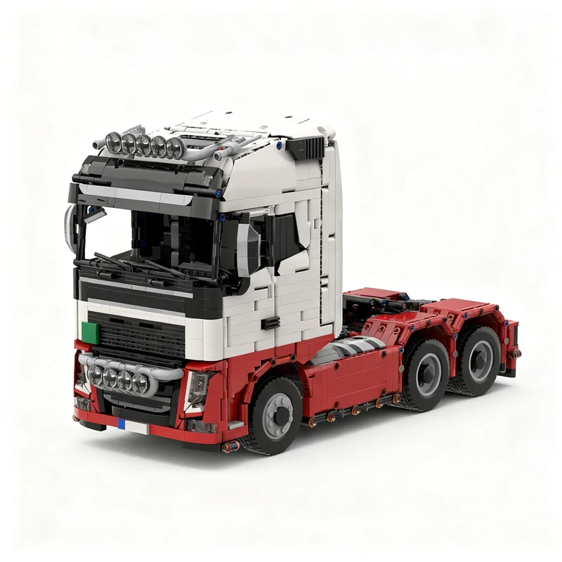 

2866pcs MOC VoLvo FH16 Red White Technical Model Building Blocks Construction Toys Christmas Gifts Education Brick Kids DIY