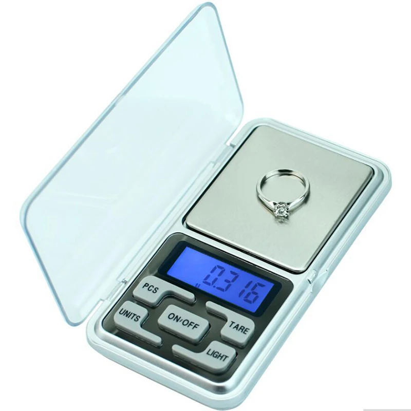 500g/0.1g Jewelry Gold Silver Weigh Scales Mini Portable Electronic Digital Scale 200g/0.01g Pocket Balance Gram Digitals Scale