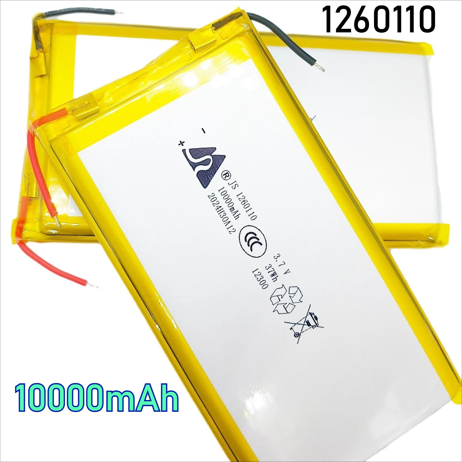 1260110 Battery 10000mAh 3.7V Polymer Lithium Battery for Power Bank GPS Laptop Camping Lights Diy Real Capacity High Qulity