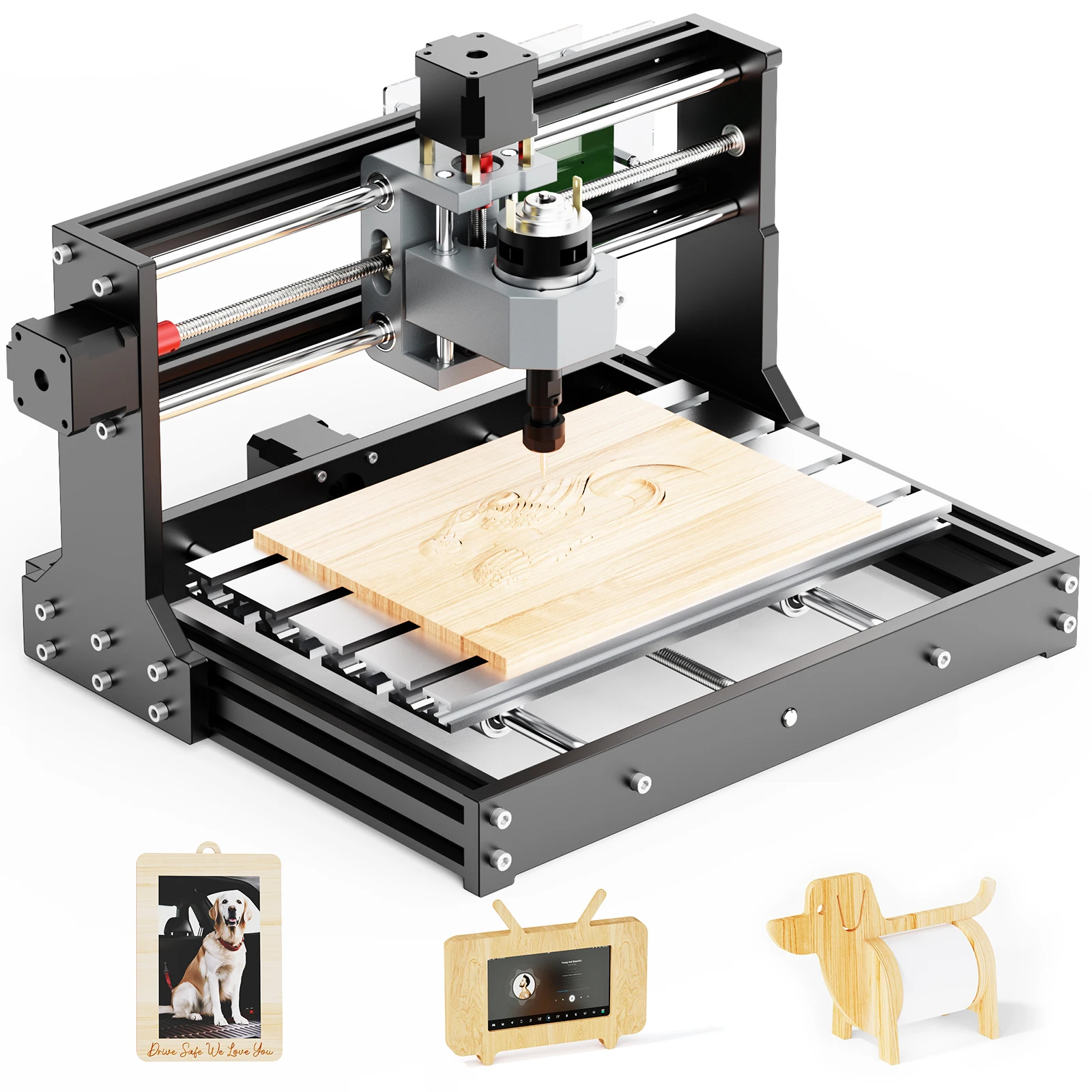 TWOTREES CNC Router TTC3018 With ER11 CNC Engraving Machine Acrylic PCB Carving Cutting 3 Axis DIY Wood Router Engraver view 2