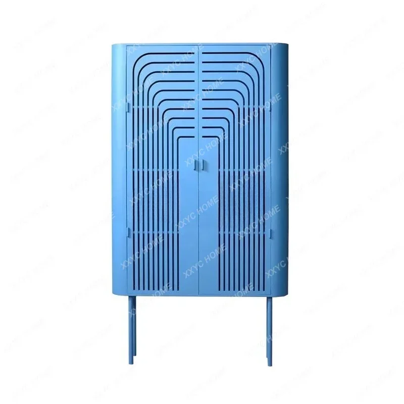

American light luxury solid wood wine cabinet, living room high display cabinet, entrance light luxury simple decorative cabinet