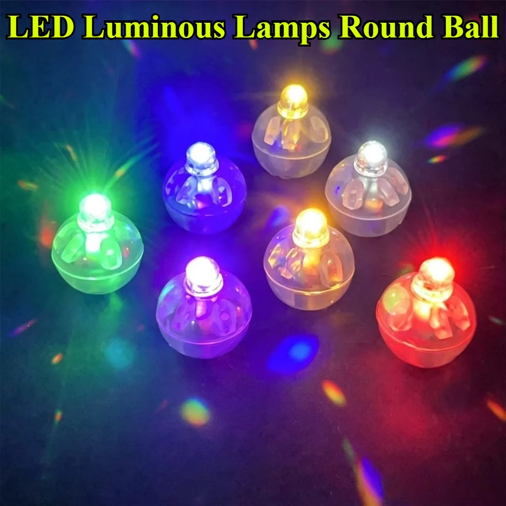 30/50Pcs/lot Tumbler Round Ball Light Balloon LED Flash Luminous Lamps Lantern Light For Wedding Party Birthday Decor