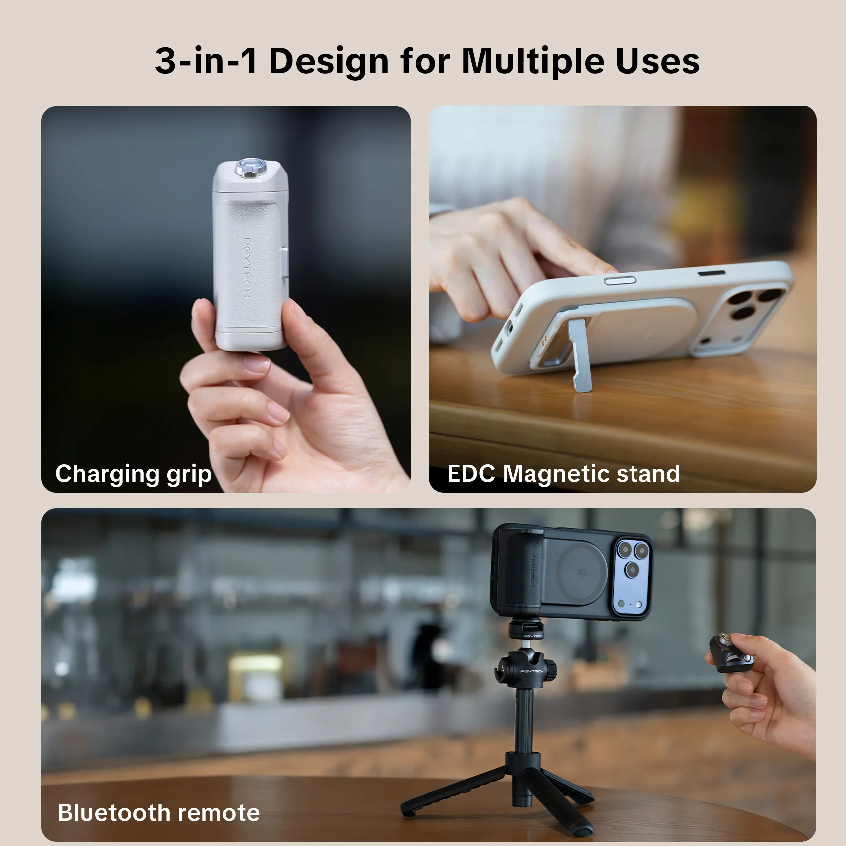 【値下げ】PGYTECH MagCam Phone Grip PGYTECH MagCam Phone Grip Kit For Apple iPhone 16 15 14 13 Pro Max