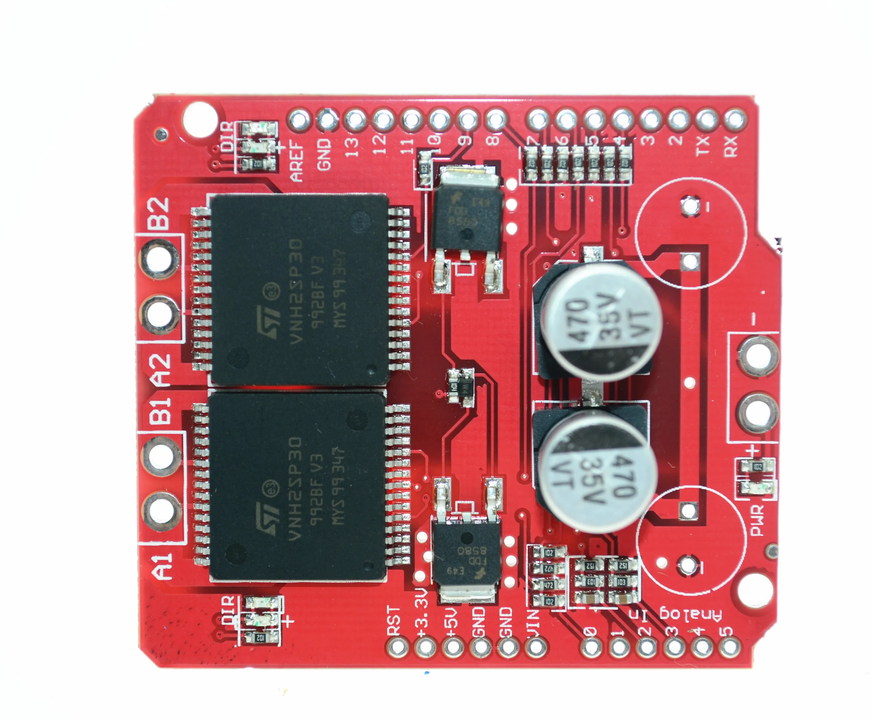 Imagem -02 - Monstro Moto-stepper Motor Módulo Driver Escudo Vnh2sp30 Alta Corrente 30a Arduino