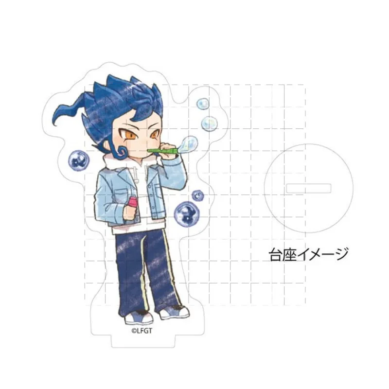 Endou Mamoru Gouenji Shuuya Kidou Yuuto Graffiti Style Q-version Mini Acrylic Standing Sign Perimeter Toys B