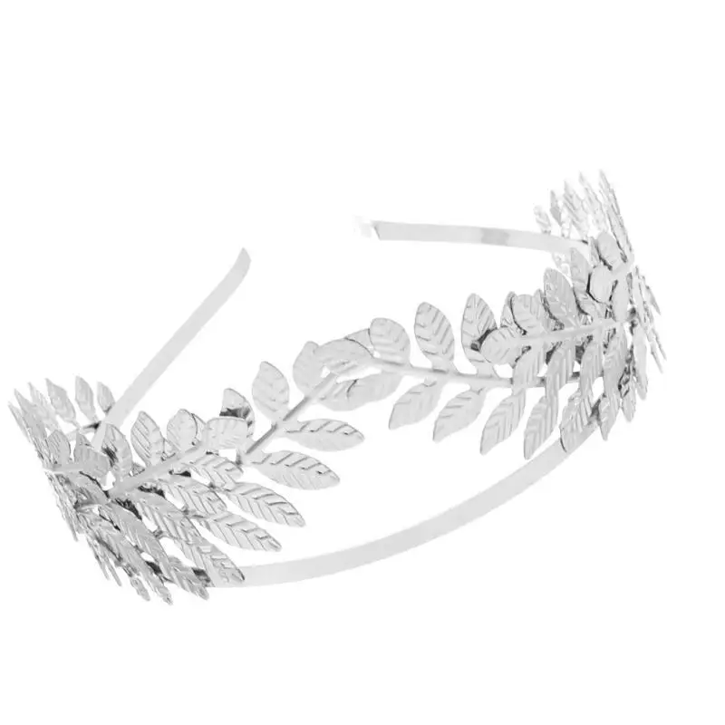 

P9FE Witch Laurel Headband Halloween Costume Greek Golden for Live Show