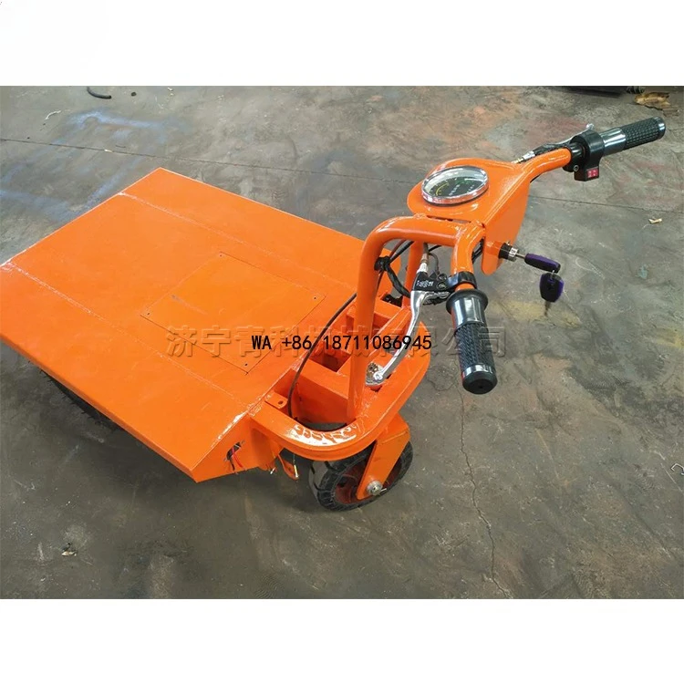 Small Handling Tool Battery Hand Push Construction Site Transport Truck
