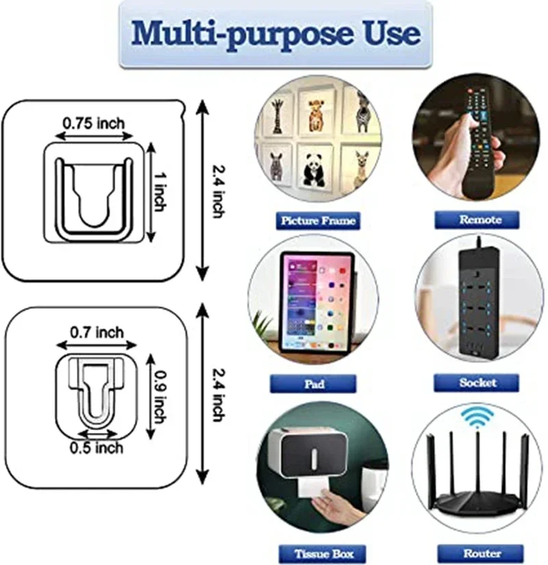 Ganchos de pared adhesivos de doble cara para cocina y baño, colgador transparente con ventosa, soporte de almacenamiento de pared, 1/5/10/15 pares