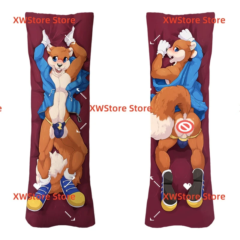 

Fashion Furry Orcus Dakimakura Anime Conker Pillowcase Double-sided Print Cosplay Hugging Full Body Pillow Cover Case