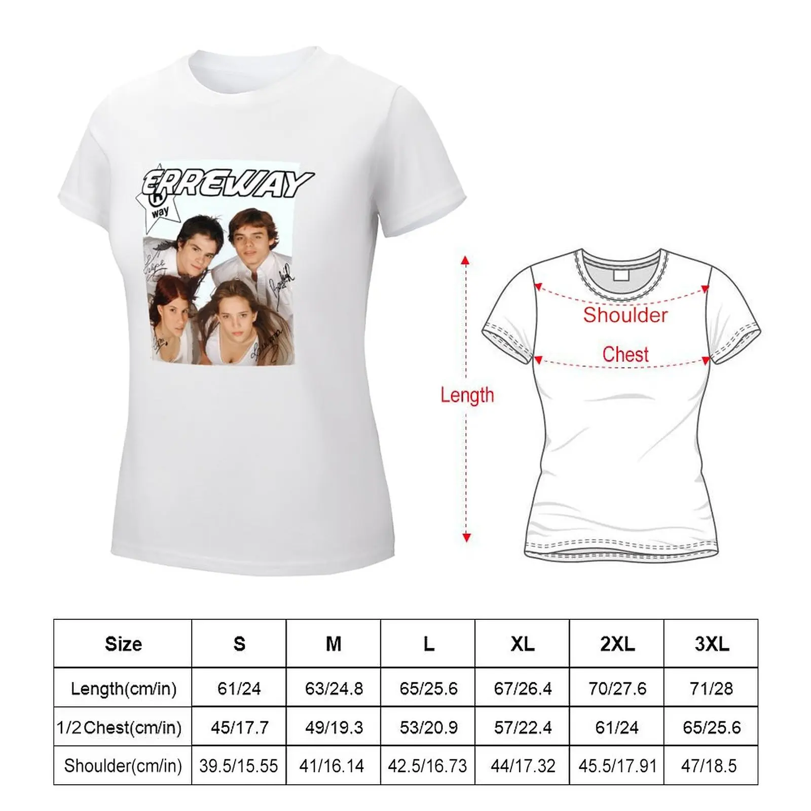 erreway poster T-shirt lady clothes funny summer blouses woman 2024