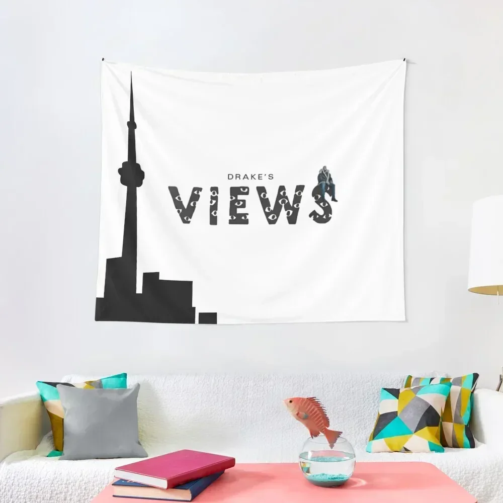 

Drake Views Tower Tapestry Decoration Wall Korean Room Decor Carpet Wall Tapestry