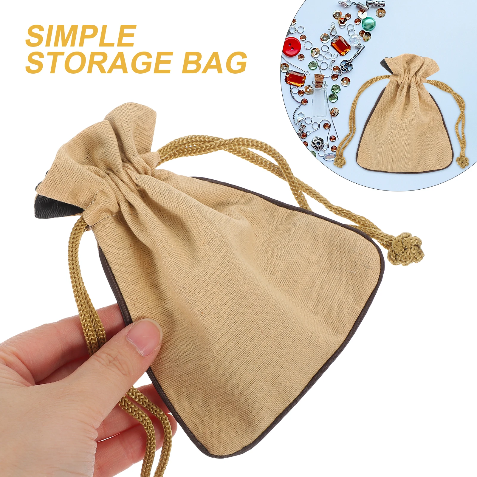 

Jewelry Storage Bag Bracelets Pouch Necklace Organizer Watch Protection Container Drawstring