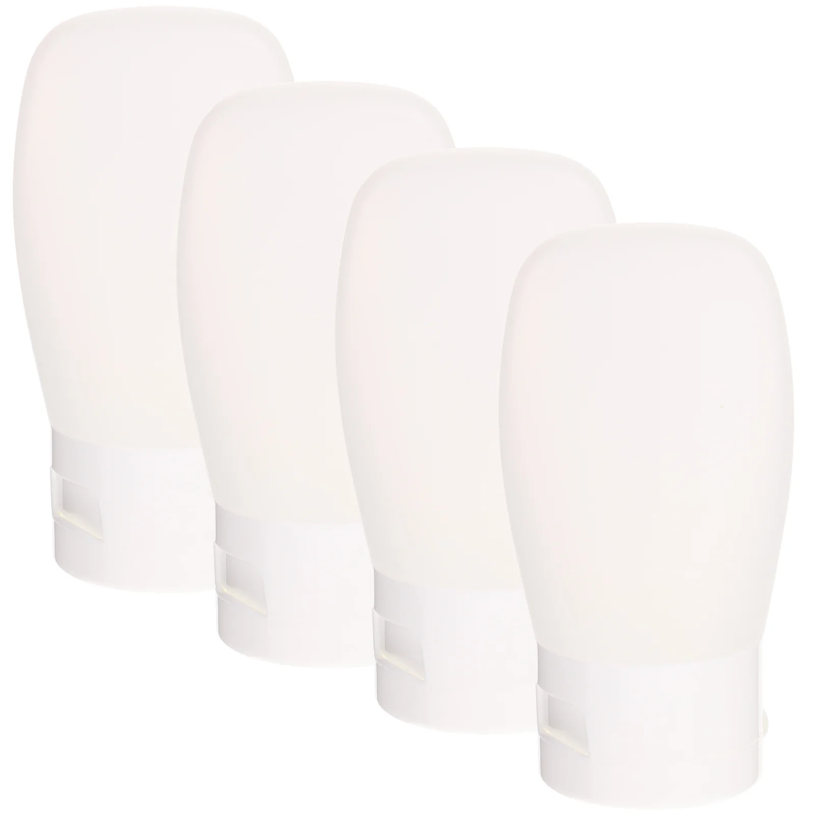 4 個 30 ミリリットルポータブルトラベルメイクアップボトル環境に優しい詰め替えディスペンサー白ディスペンサー