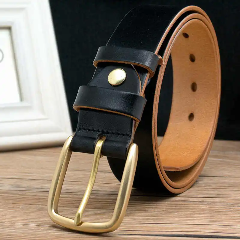 Mens belts, Men's leather belt, top layer cowhide Needle buckle belt, jeans with belt, leather casual formal wear