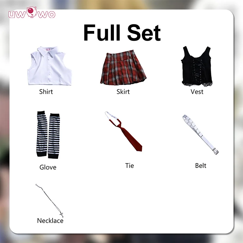 UWOWO Collab Series: Mias Cosplay Anime Deathh Notee Misa JK Dress School Cosplay Costume Halloween Costume