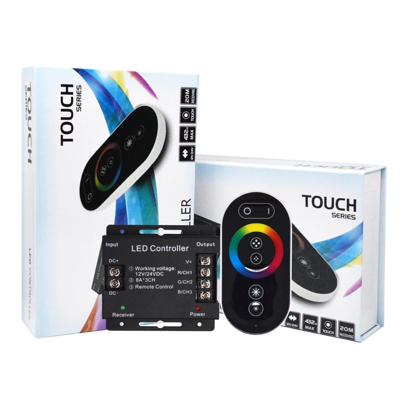 

Светодиодная лента 12-24 В постоянного тока, вертикальный сенсорный пульт дистанционного управления для диммерной ленты, регулируемая яркость.