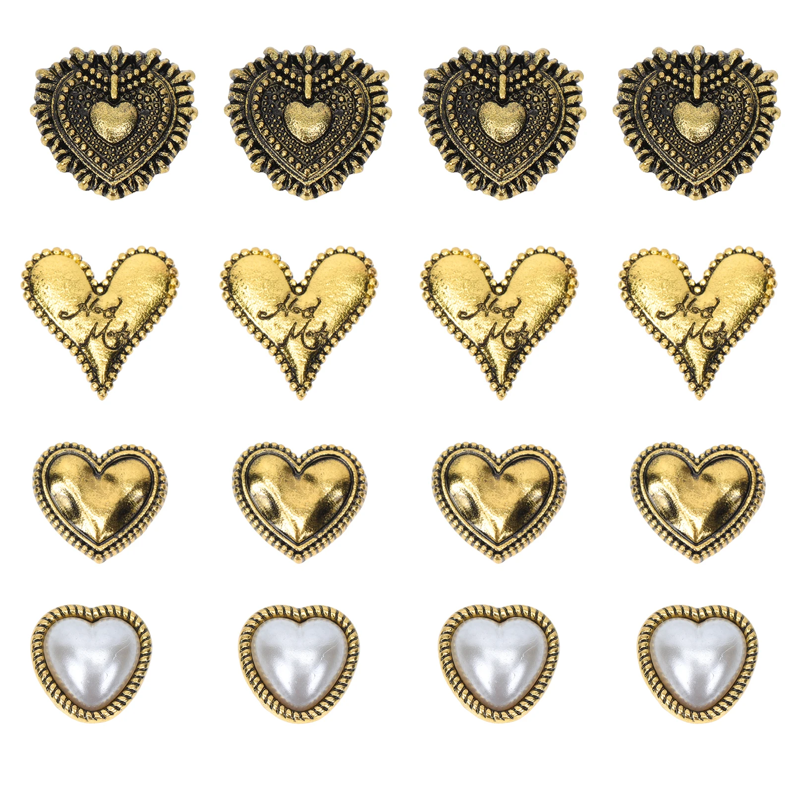 

40 Pcs Nail Retro Decoration Charm for Nails Art Supplies Zinc Alloy Manicure Tools