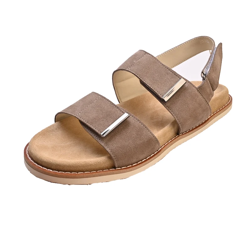 

Men's Sandal Spring Summer Flip-flops Shoes New Men British Retro Slippers High Quality Genuine Leather Leather Sandals for Men