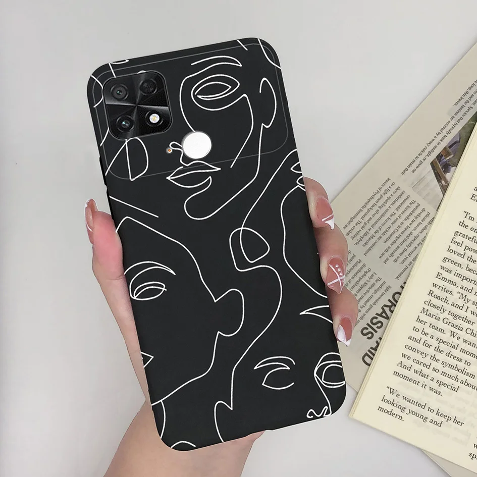 For Xiaomi Poco C40 Phone Case Covers Lovely Cat Panda Cactus Super Shockproof Matte Silicone Bumper For Xiaomi Poco C 40 Fundas