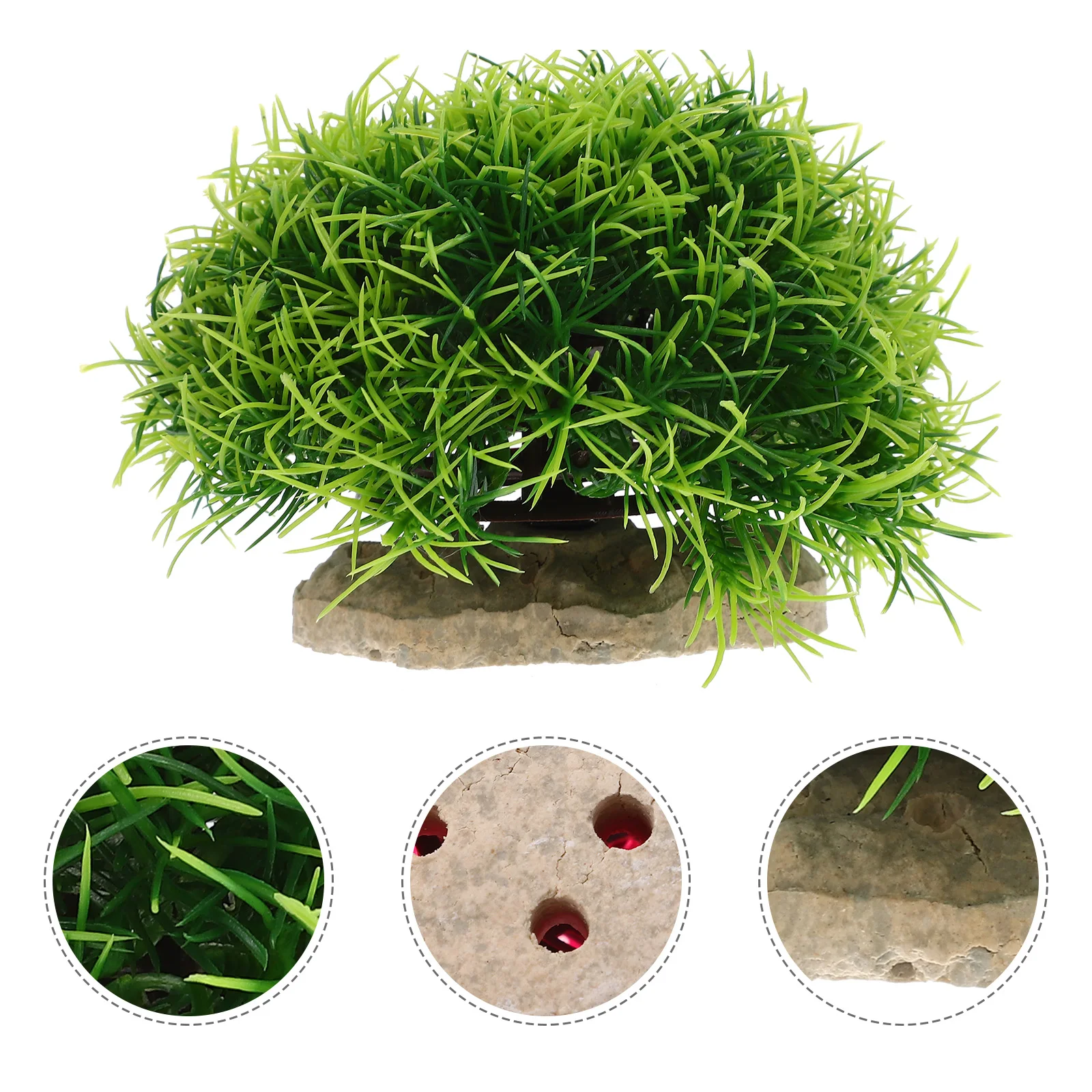 

Realistic Lightweight Compact Plastic Aquarium Fake Plant Decorations for Fish Tank Landscaping Vivid Natural Atmosphere