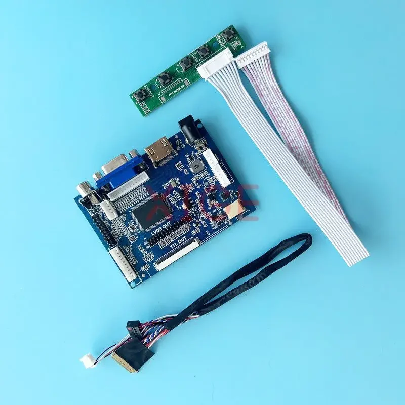 For LTN156HT01 B156HB01 Controller Driver Board 15.6" HDMI-Compatible 1920x1080 Laptop Screen 2AV VGA DIY Modify Kit 40-Pin LVDS